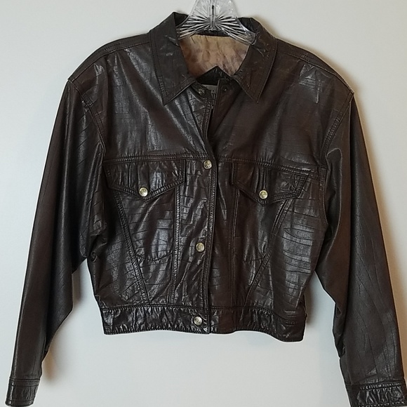 Winlit Jackets & Blazers - Winlit vintage leather crop jacket